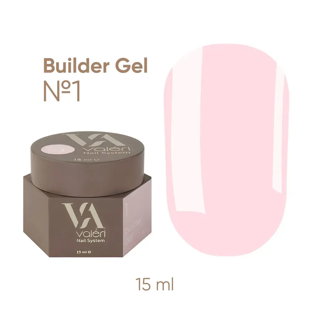 Гель моделирующий Valeri Builder Gel (new collection) №1 15 мл, фото 1