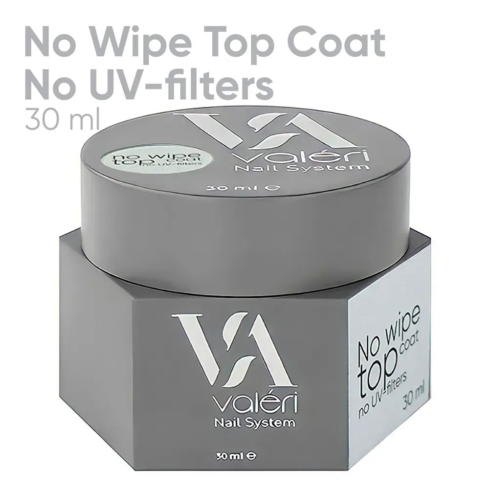 Топ Valeri Top Non Wipe no UV-filters (new collection) 30 мл, фото 1