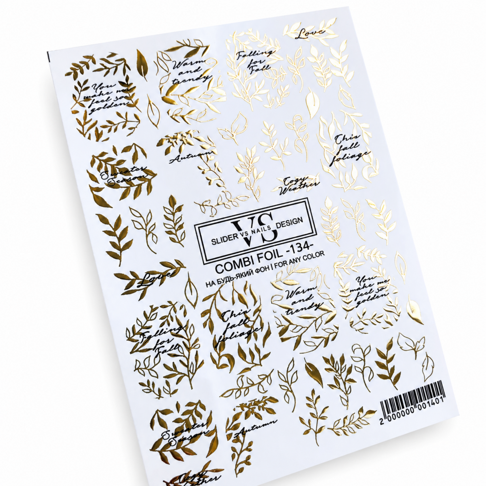 Слайдер для нігтів VS Nails Combi foil №134, фото 1