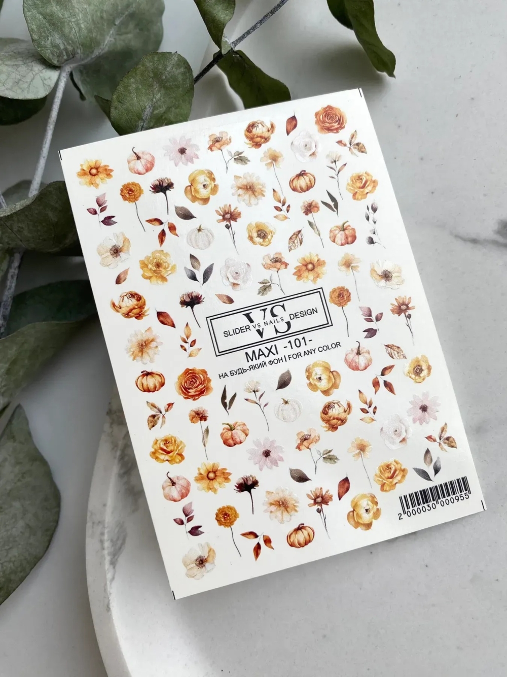 Слайдер для нігтів VS Nails Maxi №101 Квіти, фото 2