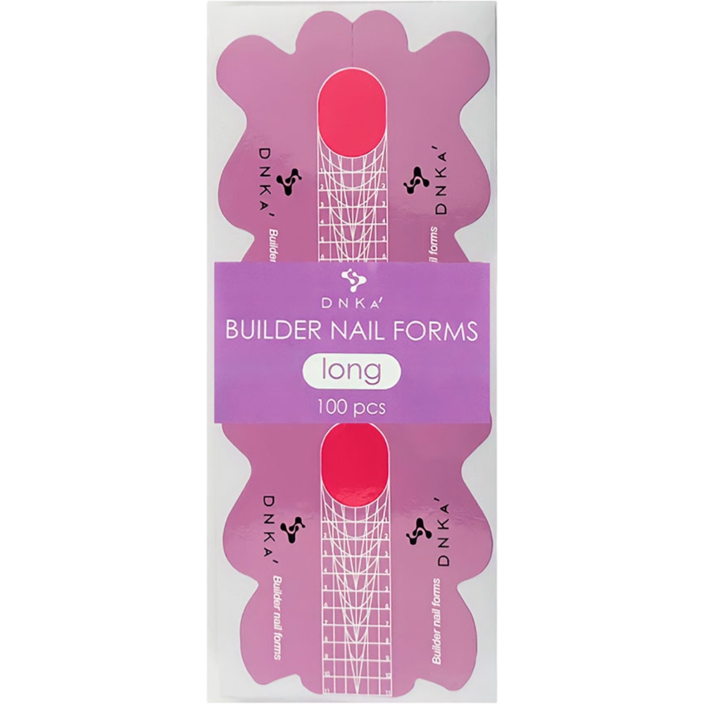Форми для нарощування нігтів DNKa Paper Nail Forms Long (100 шт/уп), фото 1
