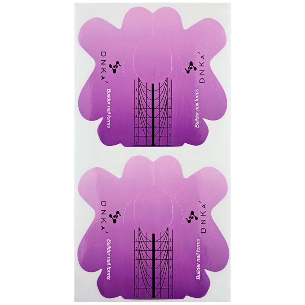 Форми для нарощування нігтів DNKa Paper Nail Forms Short (100 шт/уп), фото 2
