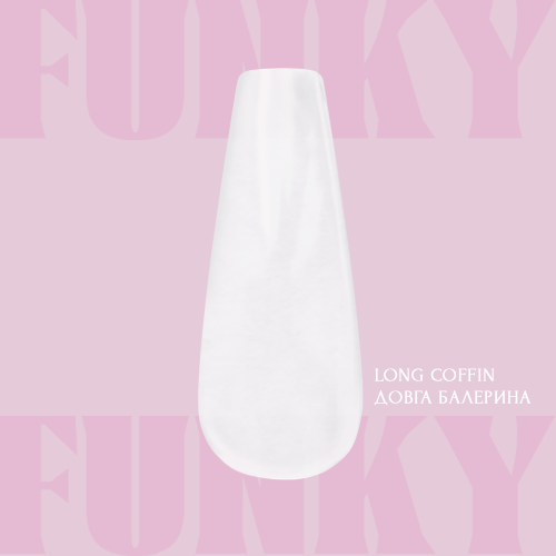 Тіпси гелеві Adore Professional Funky Gel Tips Coffin Long , фото 2