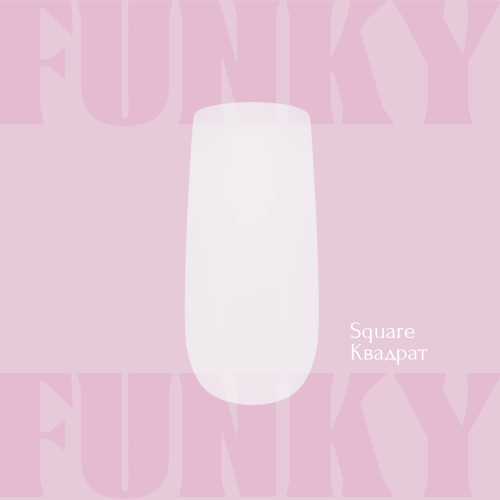 Тіпси гелеві Adore Professional Funky Gel Tips Square Short, фото 2