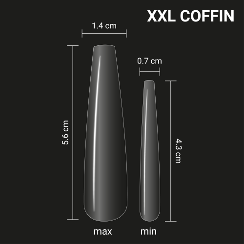 Типсы гелевые Adore Professional XXL Gel Tips Coffin, фото 3