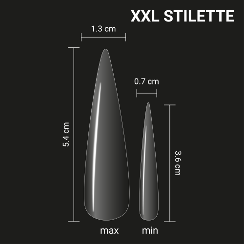 Тіпси гелеві Adore Professional XXL Gel Tips Stilette, фото 3