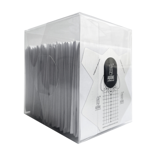 Форми для нарощування нігтів Adore Professional Pro Metallized Nail Forms 100 шт/уп, фото 2