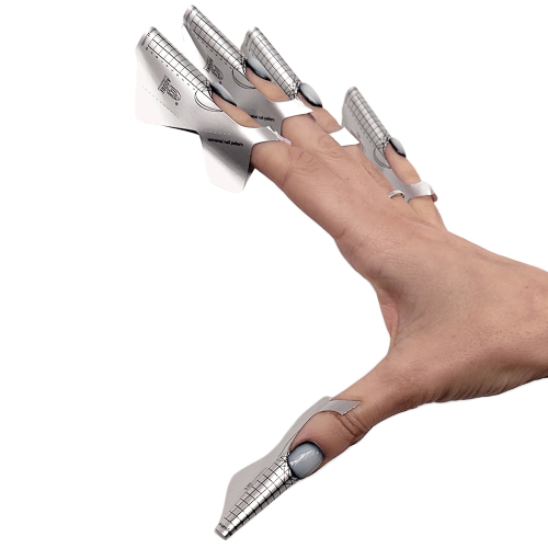 Формы для наращивания ногтей Adore Professional Pro Metallized Nail Forms 20 шт/уп, фото 2