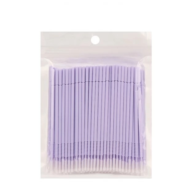 Мікробраші подовжені в пакеті Long Head (100 шт) світло-фіолетові, фото 1