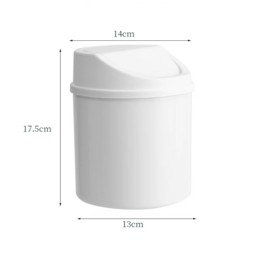 Відро для сміття настільне маленьке біле, фото 2