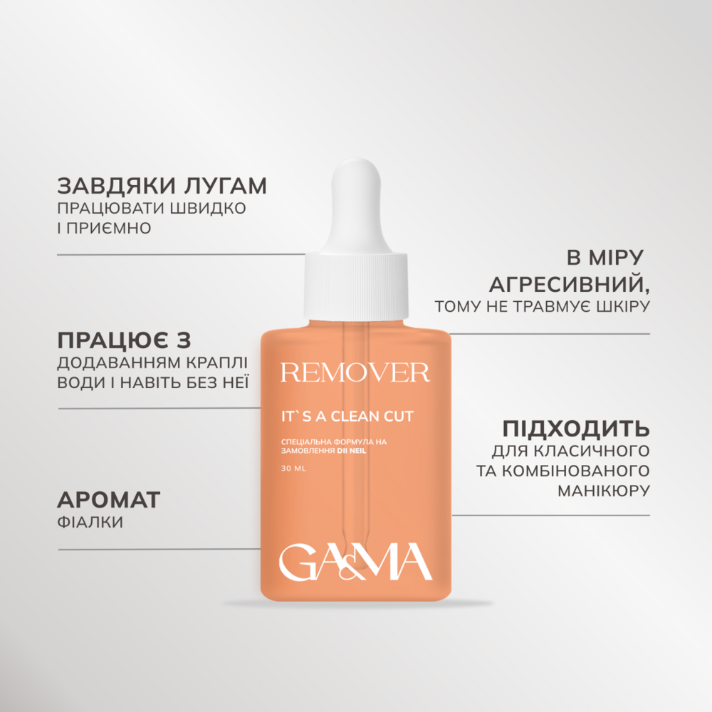 Ремувер с мочевиной GA&MA Remover It's a clean cut by @dii.neill для чувствительной кожи 100 мл, фото 2