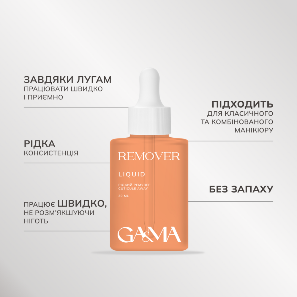 Ремувер для кутикулы GA&MA Liquid Remover быстрого действия 100 мл, фото 2