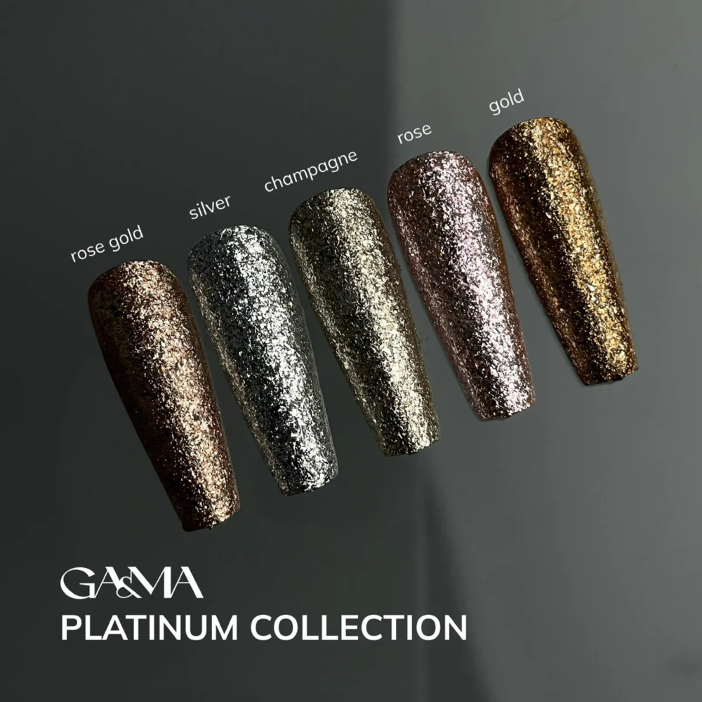 Гель для дизайна GA&MA Platinum Gold 5 г, фото 2
