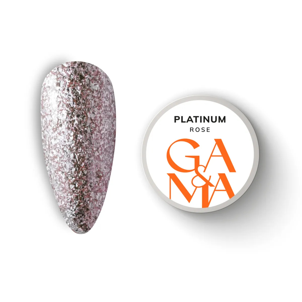 Гель для дизайна GA&MA Platinum Rose 5 г, фото 1