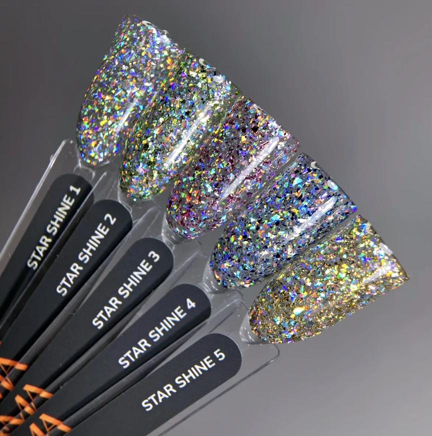 Гель для дизайну GA&MA Platinum Star shine №02 5 г, фото 3