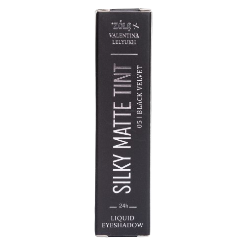 Тіні для повік рідкі ZOLA x Valentina Lelyukh  Silky Matte Tint  05 Black Velvet, фото 2