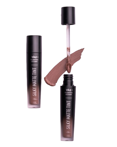 Тени для век жидкие ZOLA x Valentina Lelyukh Silky Matte Tint 07 Smoky Orchid, фото 1