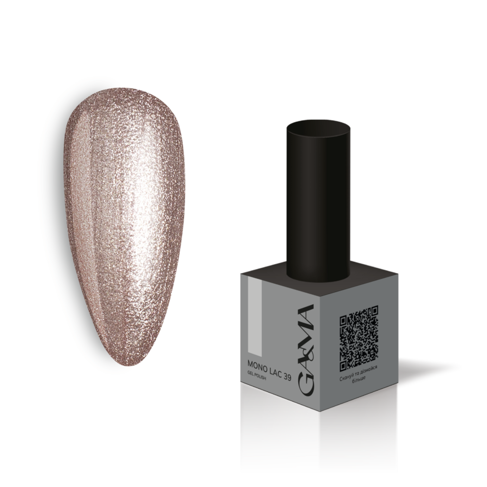 Моно лак для педикюру GA&MA Mono Lac №39 6 мл, фото 1