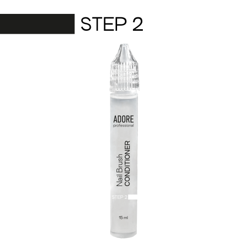 Набір догляду за пензлями Adore Professional Nail Brush Care System 2шт  по 15мл, фото 3