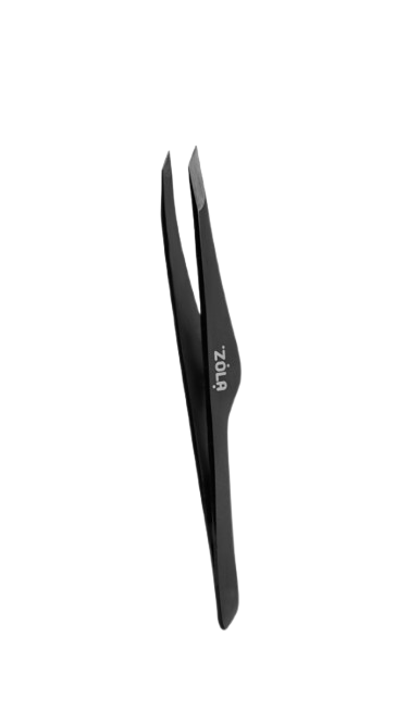 Пінцет професійний для брів Zola Premium Series чорний, фото 4