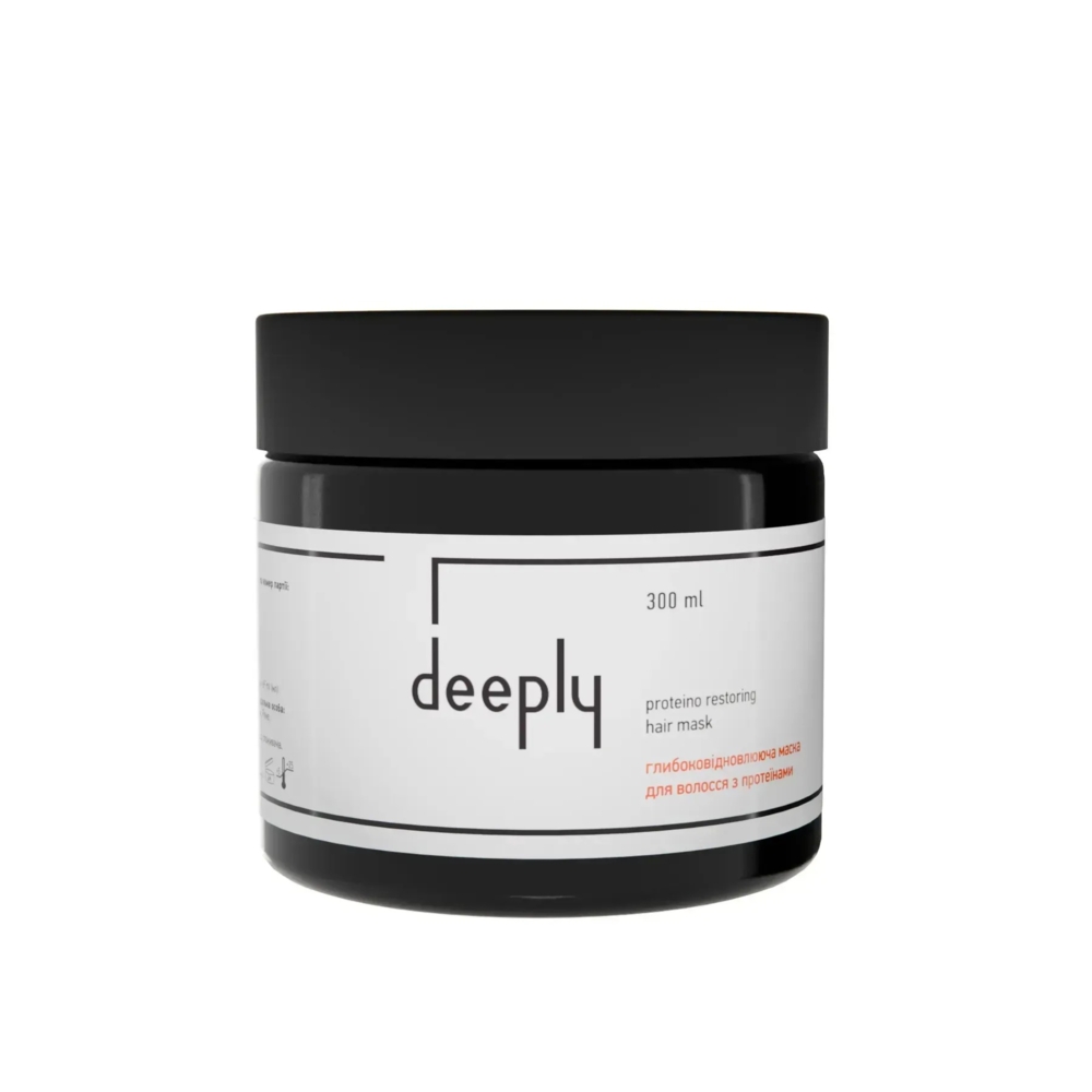 Маска глибоковідновлююча для волосся з протеїнами Deeply Protein Restoring Hair Mask 300 мл, фото 1