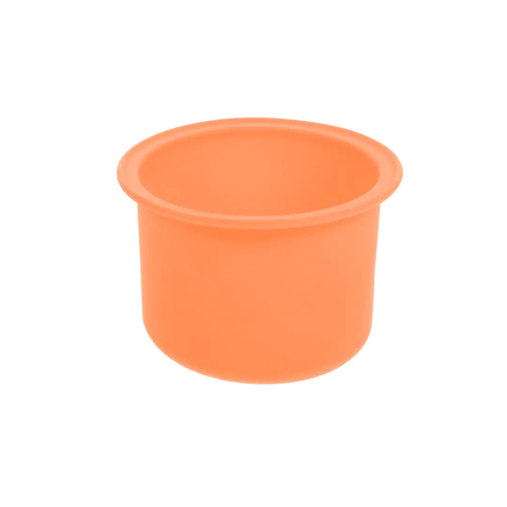 Чаша силіконова у воскоплав помаранчева 200 мл, фото 1