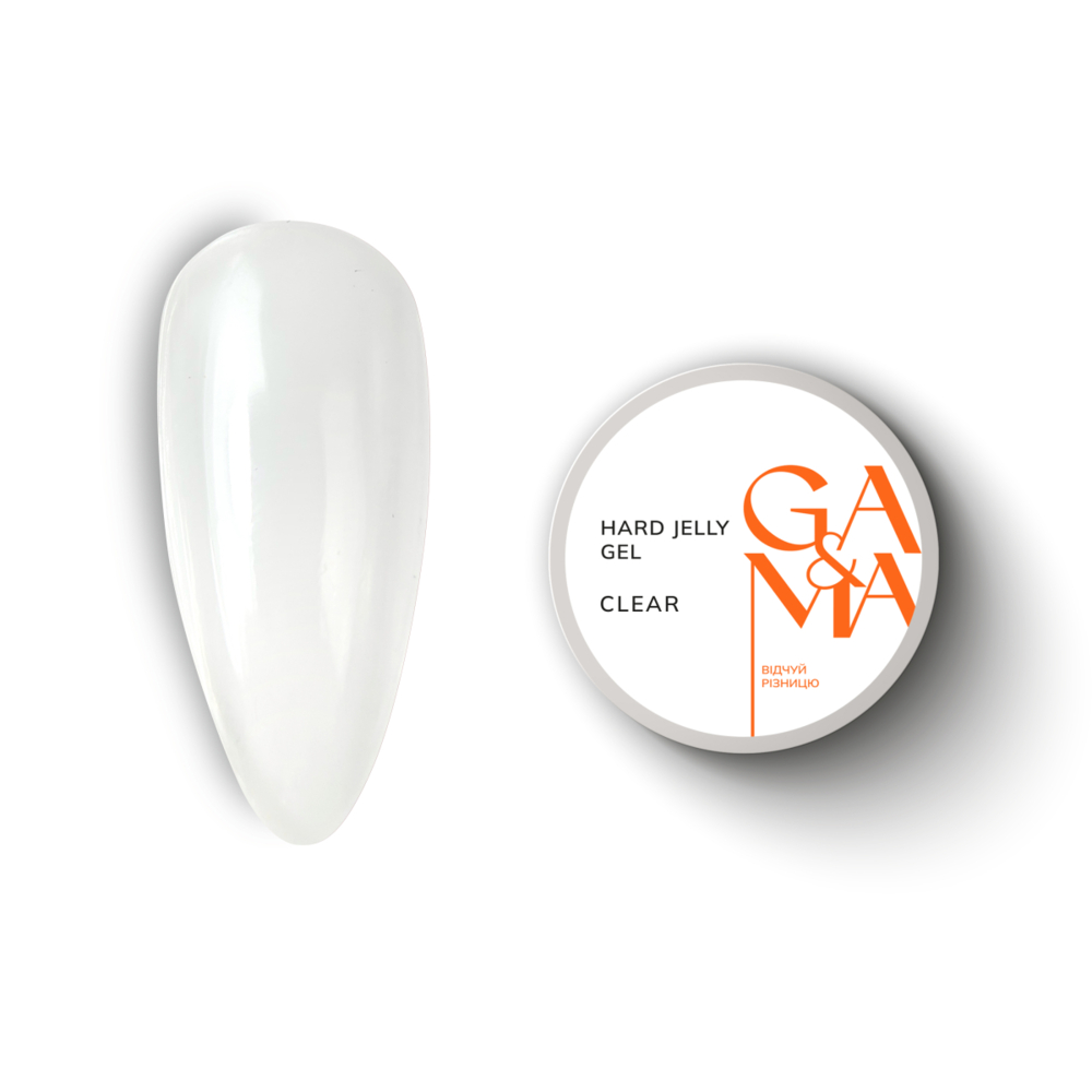 Гель моделюючий GA&MA Hard Jelly Gel Clear 30 мл, фото 1