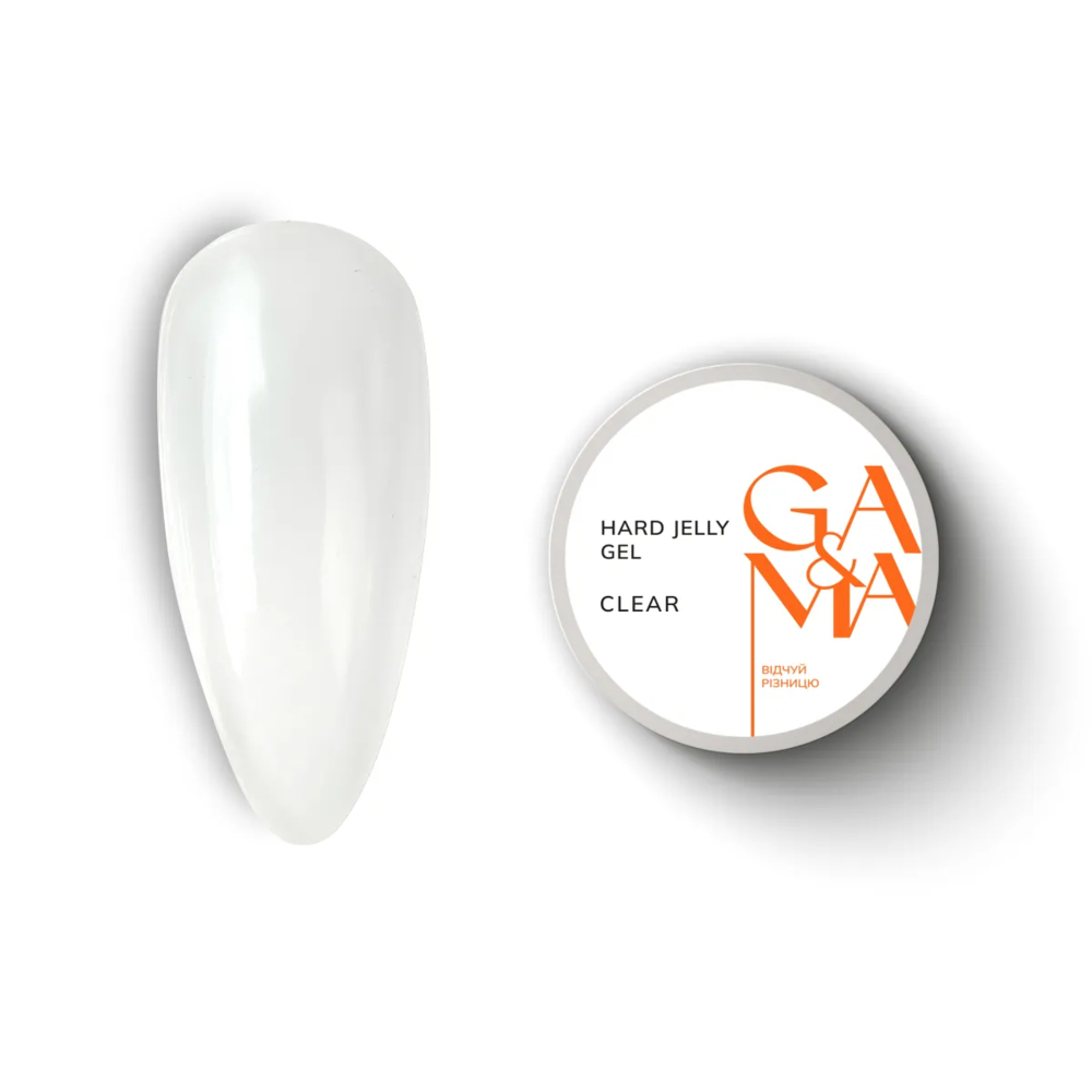 Гель моделюючий GA&MA Hard Jelly Gel Clear 15 мл, фото 1