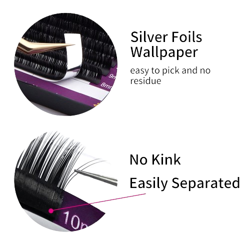 Вії Nagaraku New generation чорні Mix С 0.07 16-20 мм, фото 2