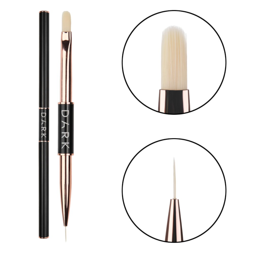 Пензлик двосторонній Dark 10 мм + 12 мм , фото 1