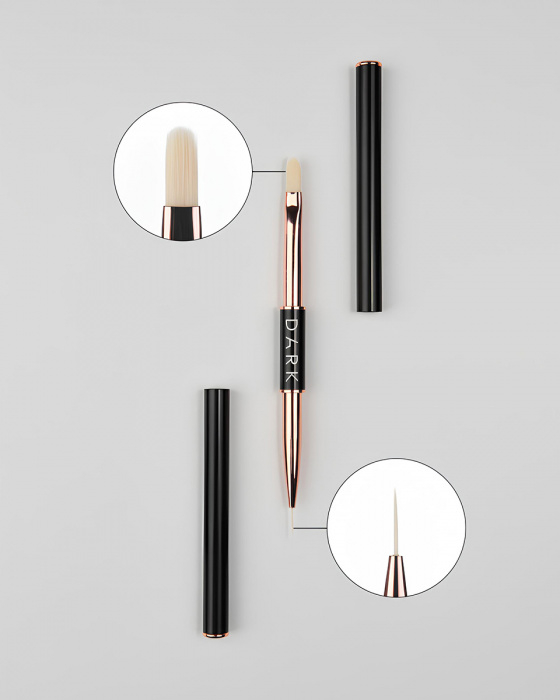 Пензлик двосторонній Dark 10 мм + 12 мм , фото 3