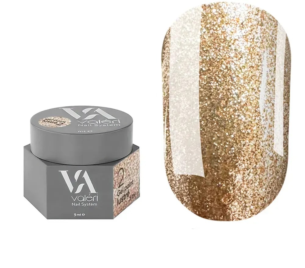 Гель для дизайна Valeri Gel Paint Lustre №02 5 мл, фото 1