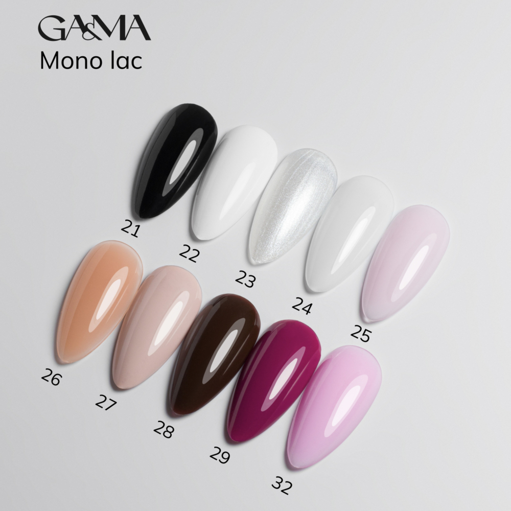 Моно лак для педикюра GA&MA Mono Lac №32 6 мл, фото 4