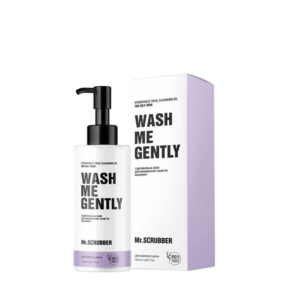 Олія гідрофільна для вмивання і зняття макіяжу Mr.Scrubber Wash Me Gently для жирної та проблемної шкіри 150 мл, фото 2
