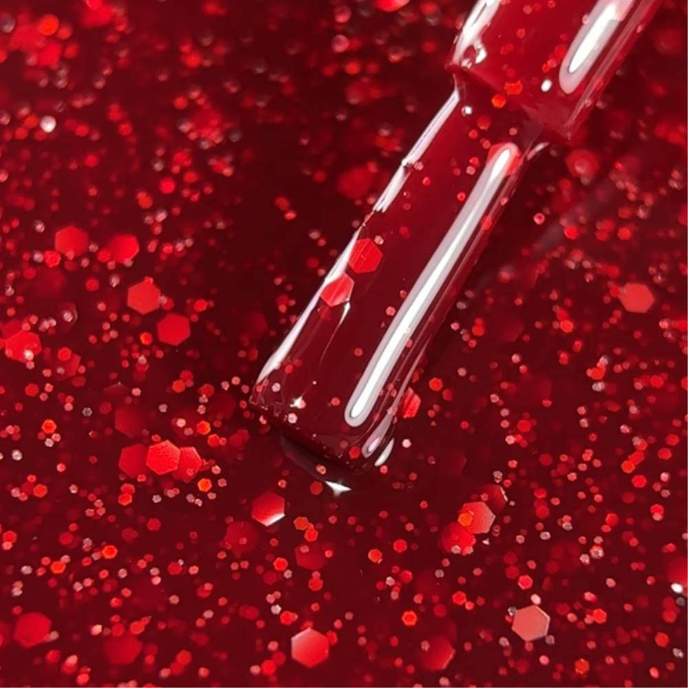 Гель-лак Biblioteka Ruby Red Красный 10 мл, фото 4