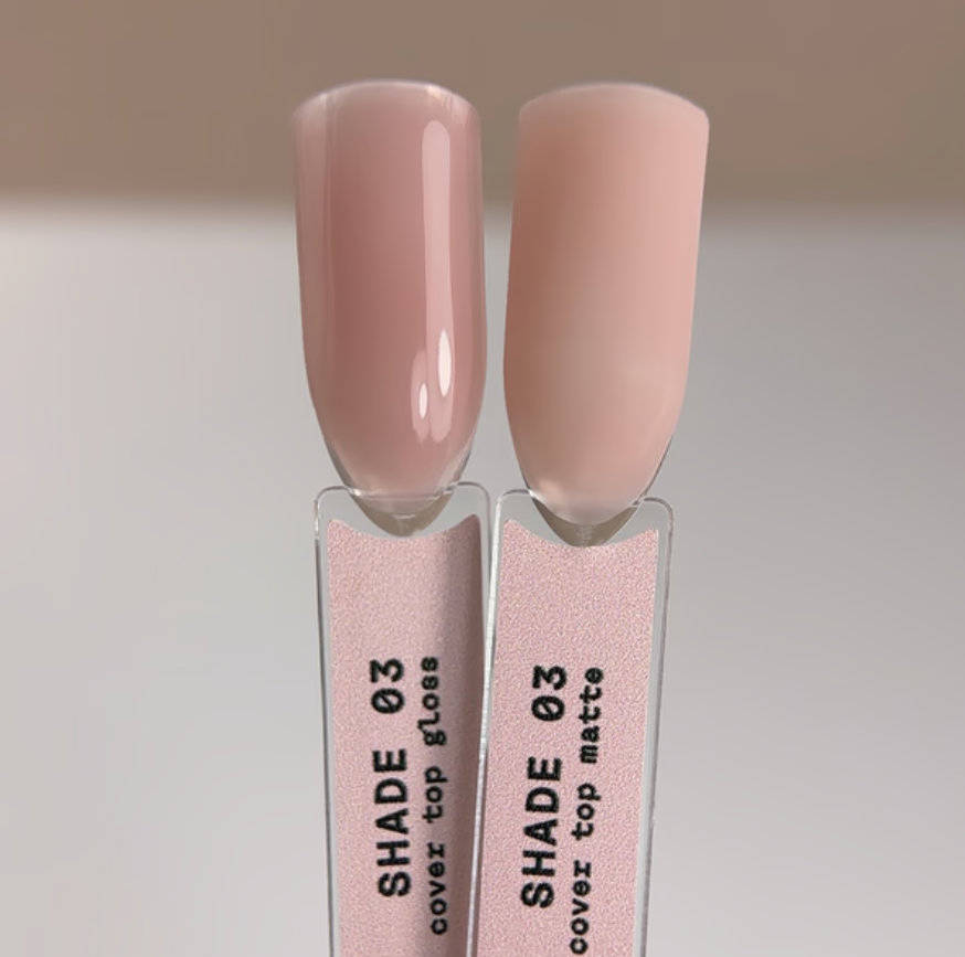 Топ камуфлирующий Biblioteka Gloss Cover Top №03 Shade Холодный розово-бежевый 10 мл, фото 3