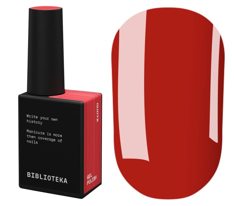 Гель-лак Biblioteka Basis №06 Quote Красный 10 мл, фото 1