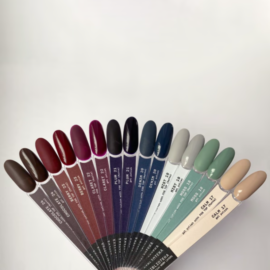Набор гель-лаков Biblioteka Gel Polish Set Warm Layers №17-24 10 мл, фото 2