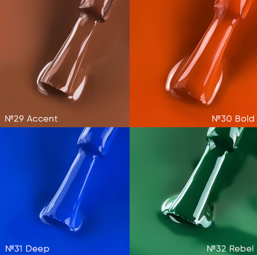 Набор гель-лаков Biblioteka Gel Polish Set Statement №25-32 10 мл, фото 5