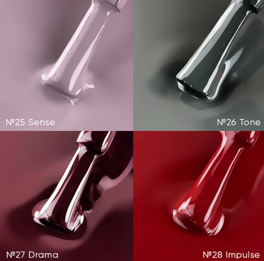 Набор гель-лаков Biblioteka Gel Polish Set Statement №25-32 10 мл, фото 4