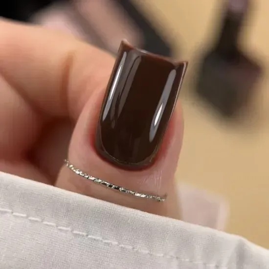 Гель-лак Biblioteka Mono Brown №38 Chestnut Насичений коричневий 10 мл, фото 3