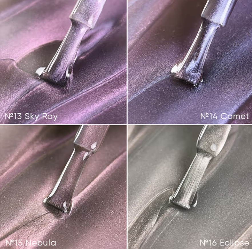 Набор гель-лаков Biblioteka Cat Eye Gel Polish Set Rays №09-16 10мл, фото 4