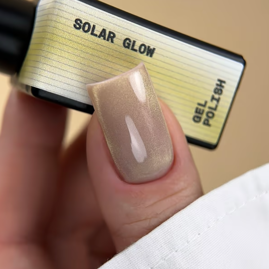 Гель-лак Biblioteka Cat Eye Rays №10 Solar Glow Теплий золотистий 10 мл, фото 6