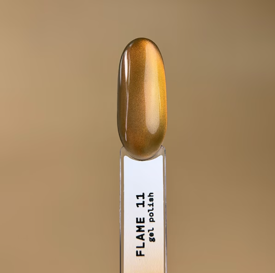 Гель-лак Biblioteka Cat Eye Rays №11 Flame Медно-оранжевый 10 мл, фото 5