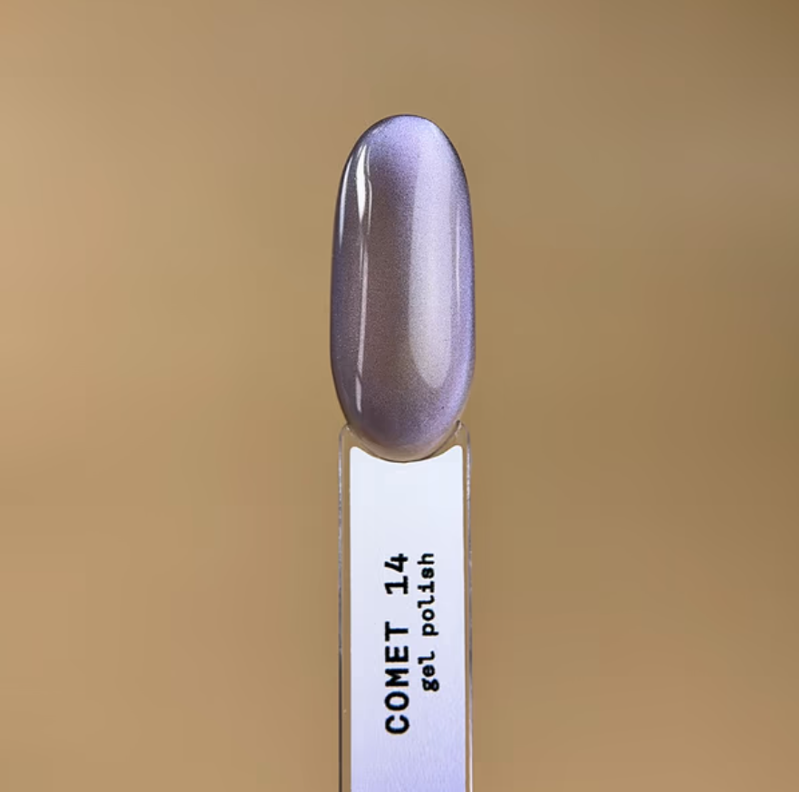Гель-лак Biblioteka Cat Eye Rays №14 Comet Холодный лавандово-синий 10 мл, фото 4