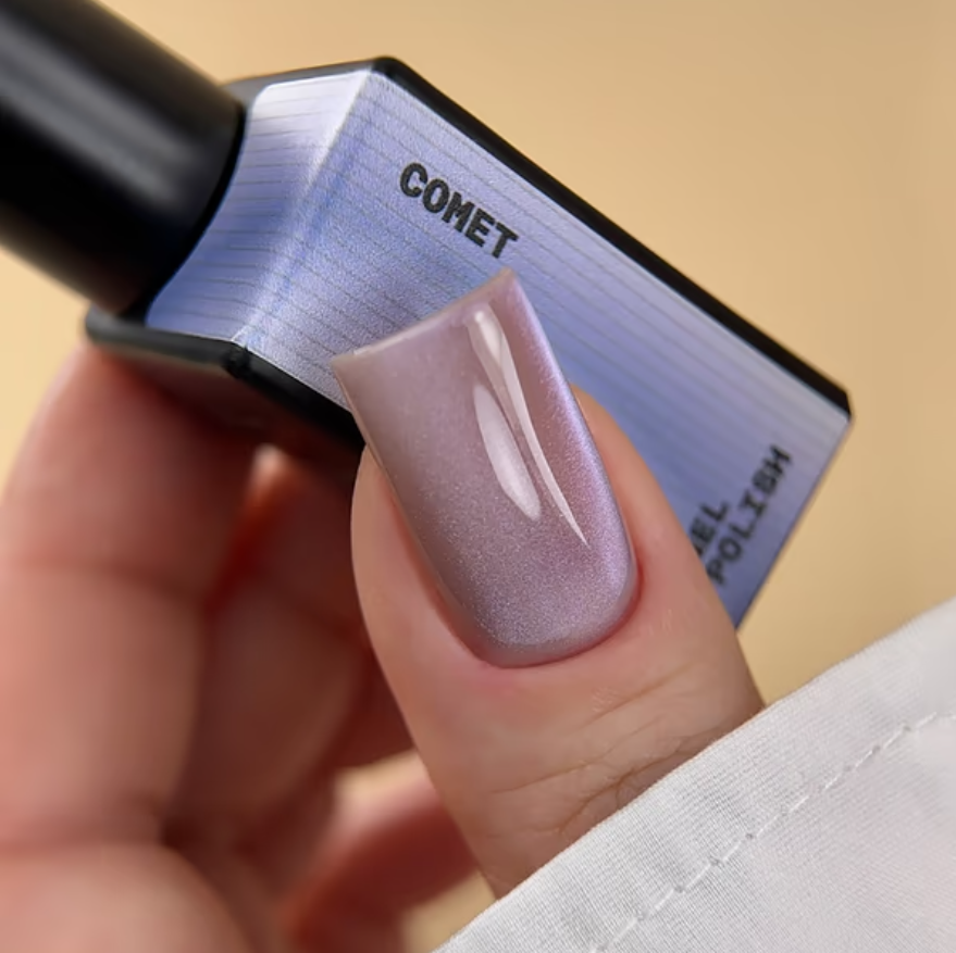 Гель-лак Biblioteka Cat Eye Rays №14 Comet Холодный лавандово-синий 10 мл, фото 5