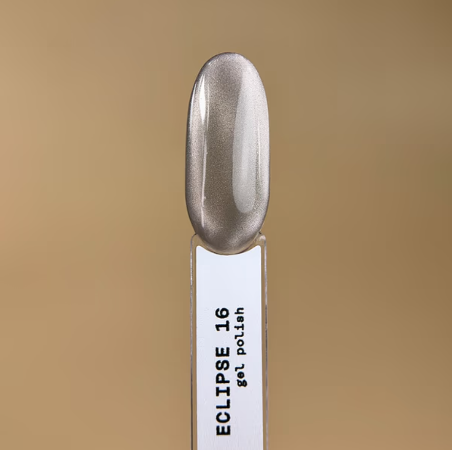 Гель-лак Biblioteka Cat Eye Rays №16 Eclipse Сріблясто-сірий 10 мл, фото 4