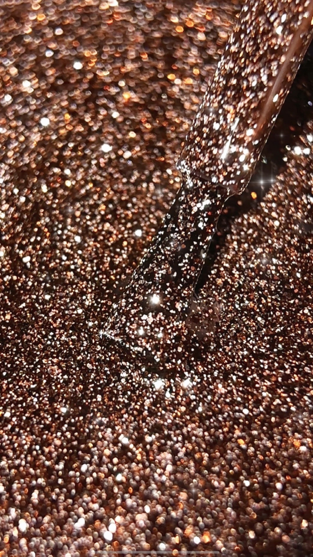 Гель-лак світловідбиваючий Biblioteka Flash Spark Inside №06 Bronze Темно-коричневий блиск 10 мл, фото 4