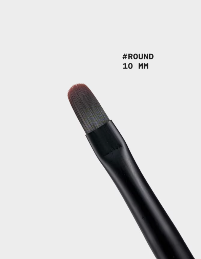 Пензлик для гелю, бази, топа Biblioteka Round 10 мм, фото 2