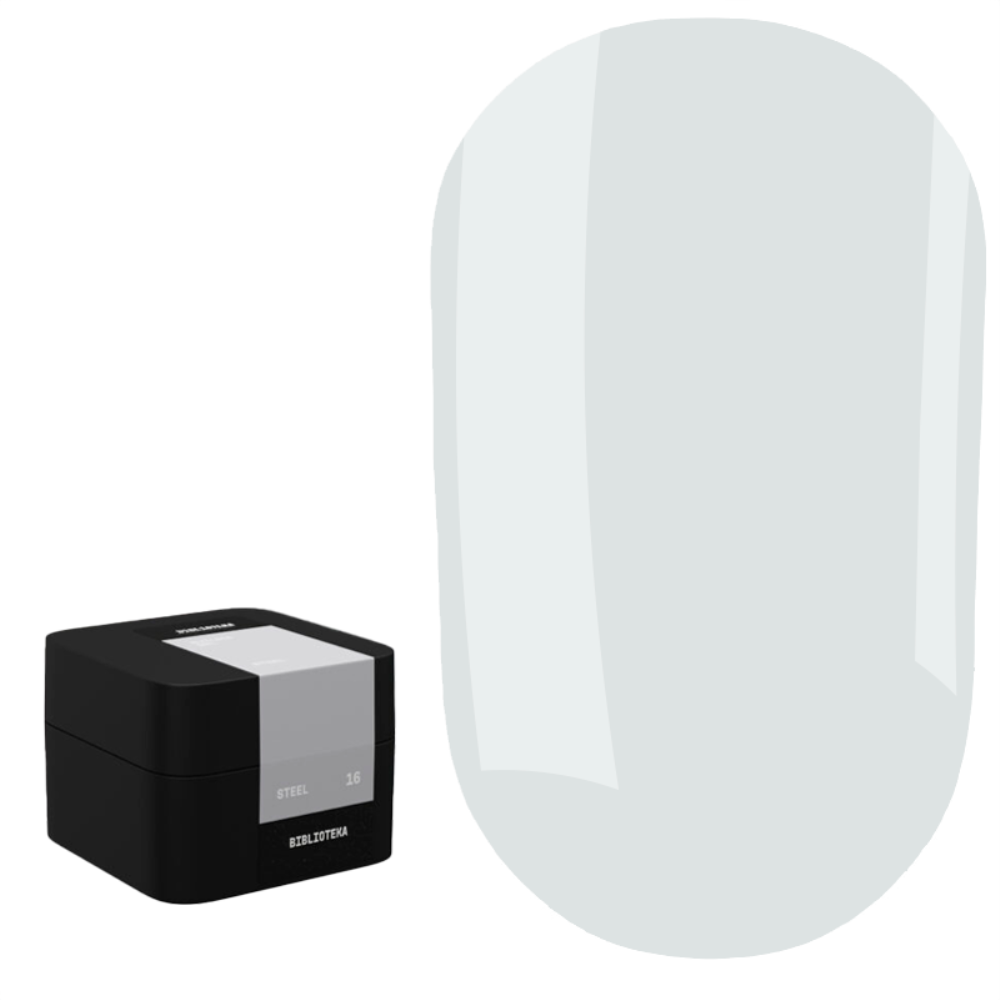 Гель моделюючий Biblioteka Builder Gel №16 Steel Сталь 30 мл, фото 1